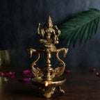 Brass Laxmi Diya 8"